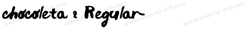 chocoleta 2 Regular字体转换